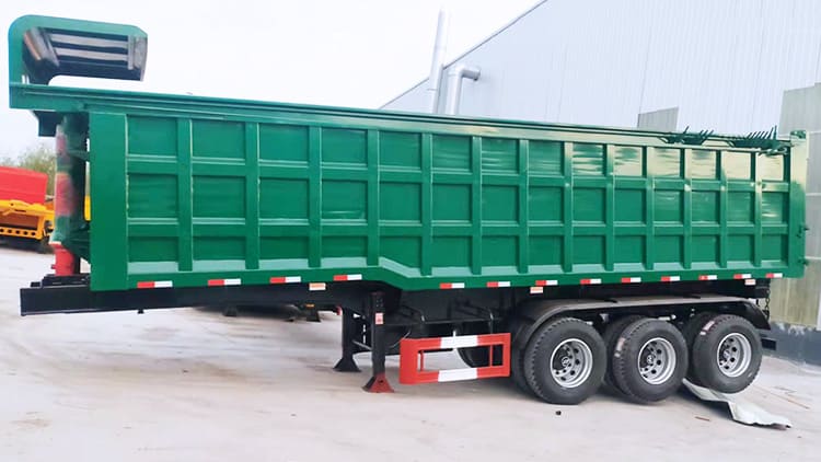 3 Axles 50 Tons Bathtub End-dumps Trailer