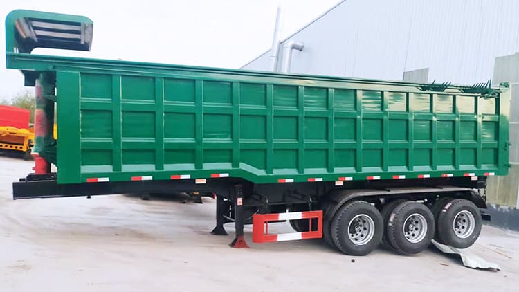 3 Axles 50 Tons Bathtub End-dumps Trailer