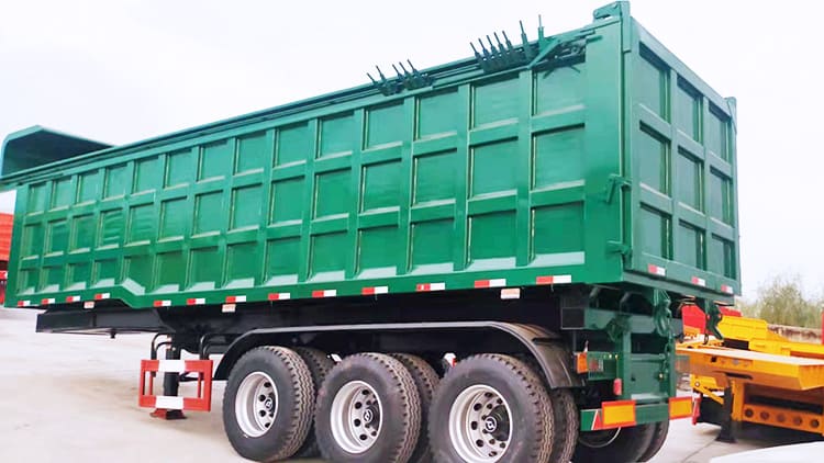 3 Axles 50 Tons Bathtub End-dumps Trailer