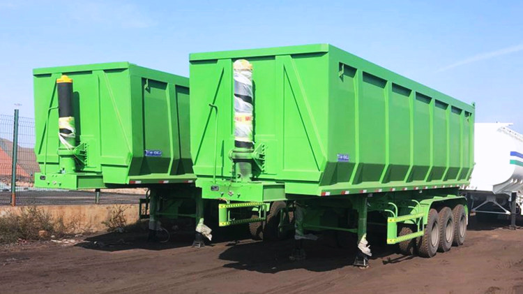 Tri Axle 40T Rear Dump Truck Trailer