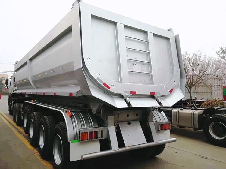 4 axle 35cbm rear dump truck trailer
