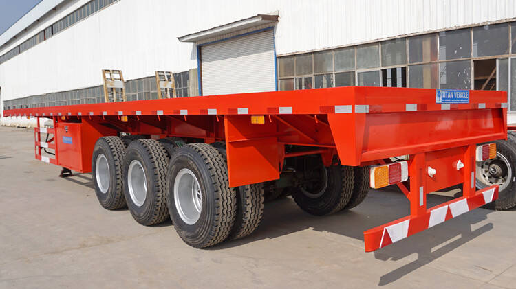 Tri Axle 40 Feet Flatbed Semi Trailer for Sale in Ghana Accra