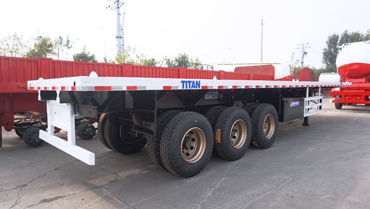 3 Axles 40 Foot Trucks Flatbed Trailer