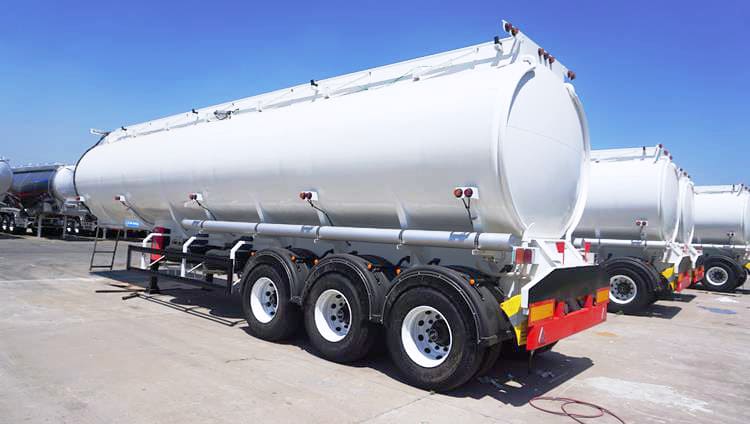 3 Axle 45000 Liters Trucks Petrol Tanker Trailer