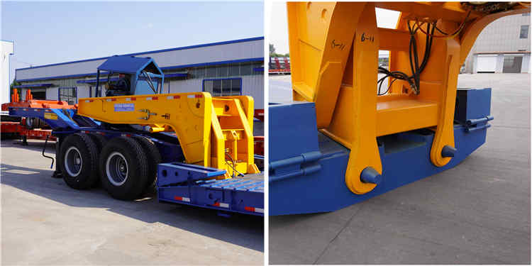 4 Axle 120 Ton Lowboy Gooseneck Trailer for Sale in Ghana Tamale