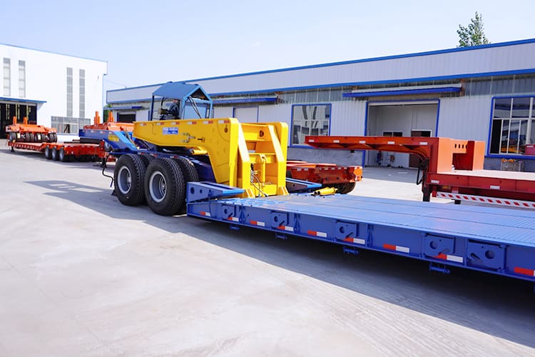 4 axles 100t detachable gooseneck lowboy trailer