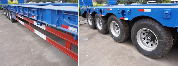4 Axle 100 Tons Low Loader Truck Trailer for Sale in Ethiopia