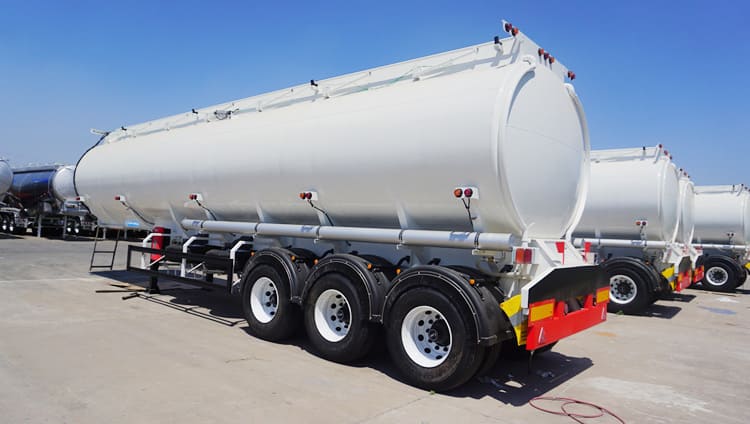Tri axles 40000l petroleum tanker trailer