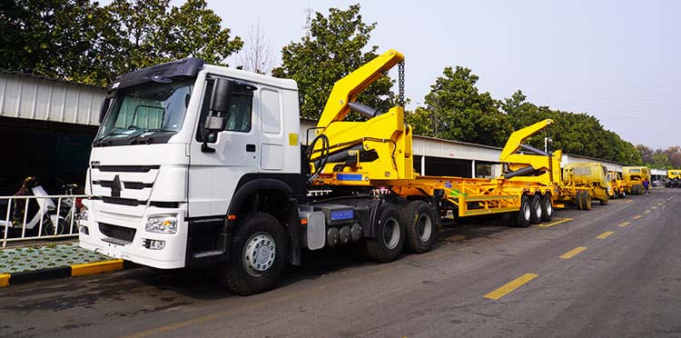 40 ft 40 ton container side lifter trailer