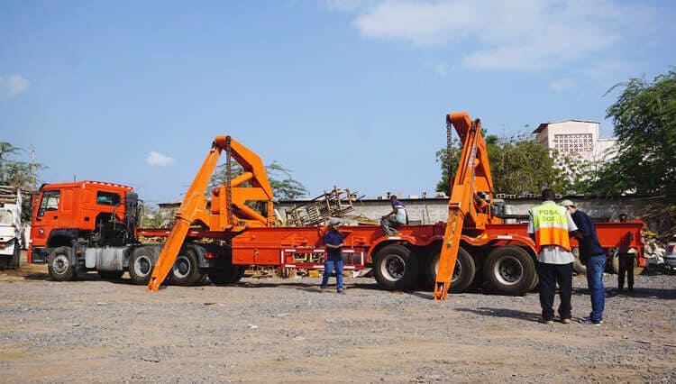 40 Ft side lift container transport trailer