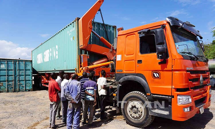 40 Ft side lift container transport trailer