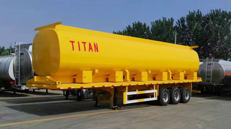 3 Axles 40000L Paim Oil Tanker Trailer 