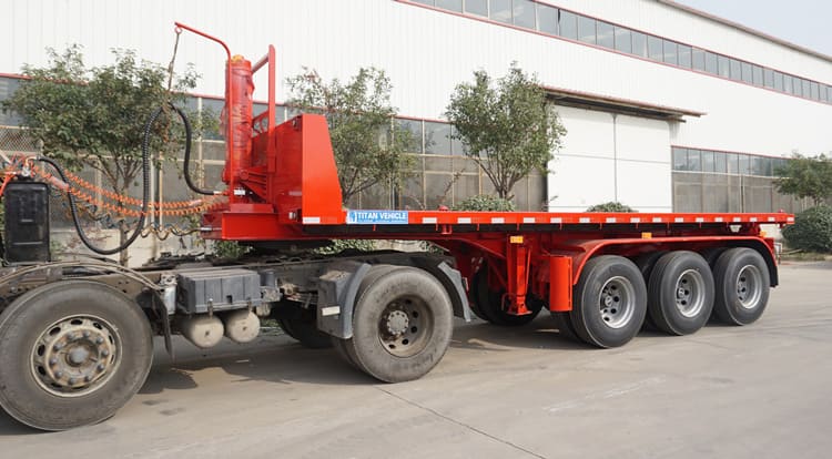 3 axles tipper tipping flatbed trailer