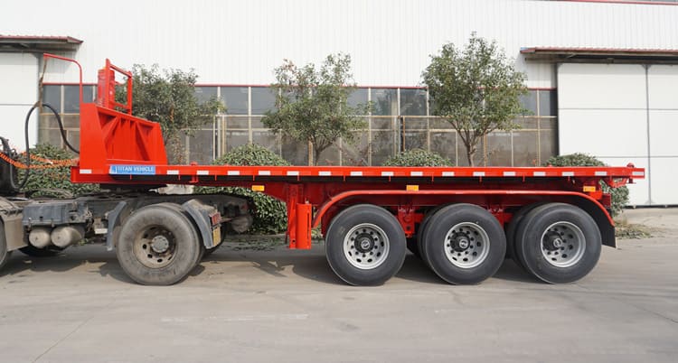 3 axles tipper tipping flatbed trailer