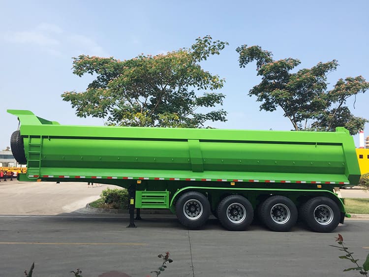 4 axles dump tipper semi trailer