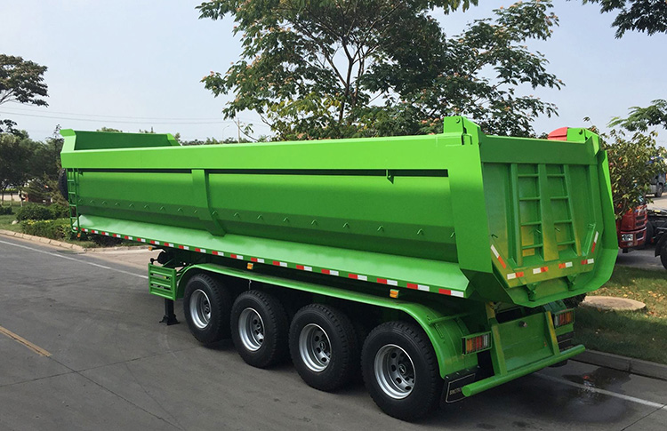 4 axles dump tipper semi trailer