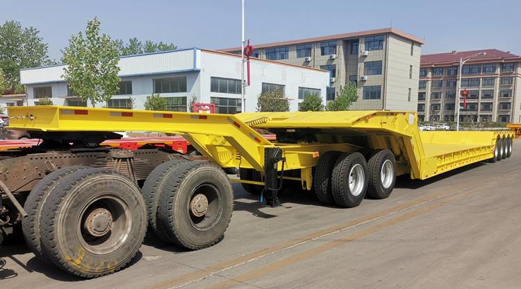 Mechanical Folding Neck Lowboy Trailer for Sale