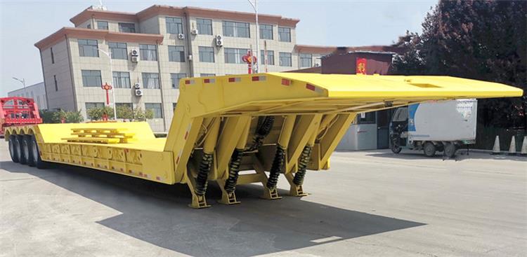 Mechanical Folding Neck Lowboy Trailer for Sale