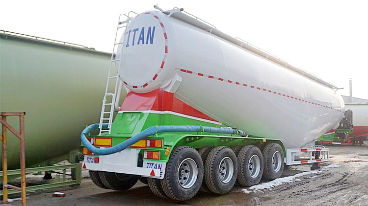 4 Axles Cement Bulker Truck Trailer