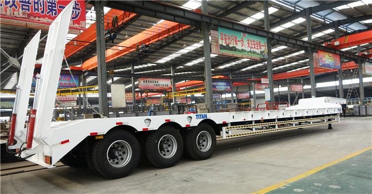 3 Axle Semi Low Loader Trailer for Sale Price