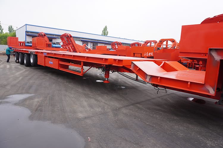 4 axles 50m extendable windmill blade trailer