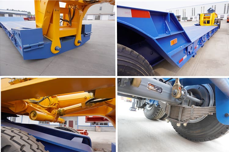 150T Detachable Lowboy Gooseneck Trailer for Sale Near Me