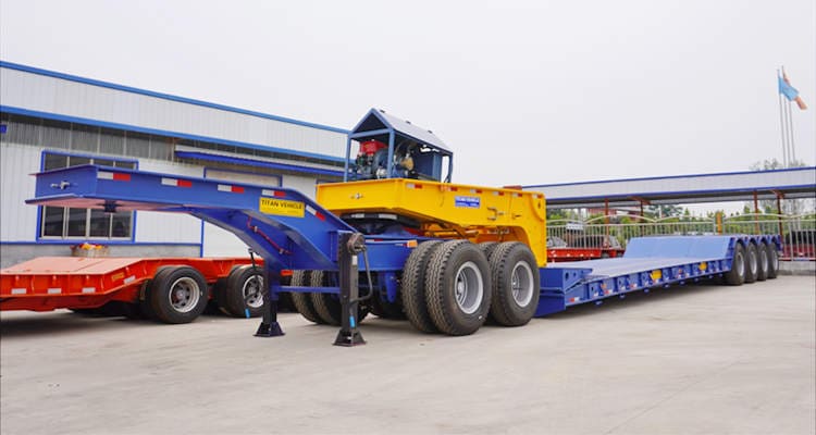 150T Detachable Lowboy Gooseneck Trailer for Sale Near Me