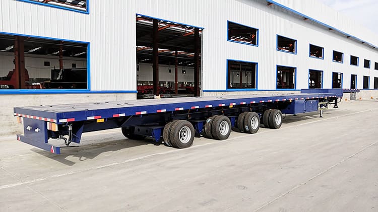 4 Axles 58M Extendable Drop Deck Trailer