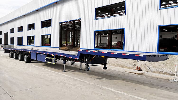 4 Axles 58M Extendable Drop Deck Trailer
