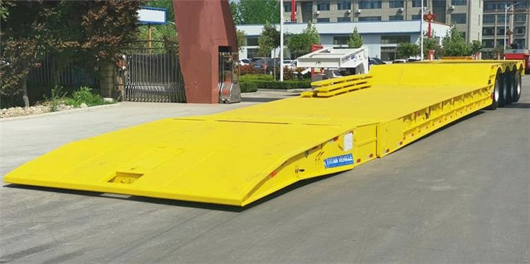 4 Axle 100 Ton Folding Neck Lowboy Gooseneck Trailer for Sale