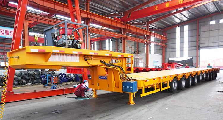 10 axles windmill blades trailer
