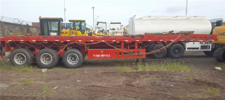 12m Tri Axle Flatbed Trailer for Sale Near Me in Nigeria | Flatbed Tractor Truck Trailer Price