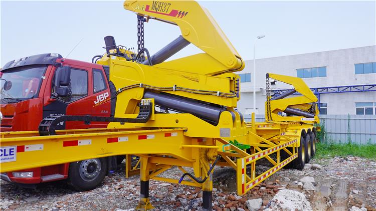 37 T 40 foot Side Loader Container Truck Trailer Price