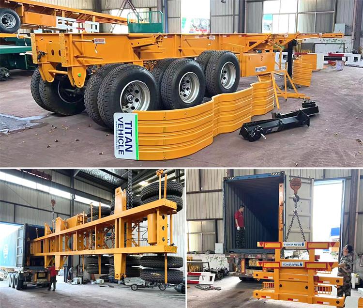 12m Tri Axle Skeletal Container Semi Trailer | 40ft Skel Trailer for Sale