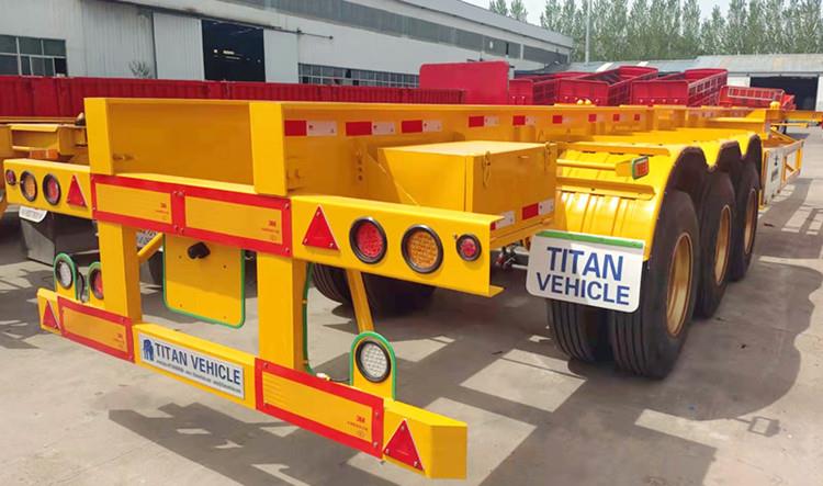 12m Tri Axle Skeletal Container Semi Trailer | 40ft Skel Trailer for Sale