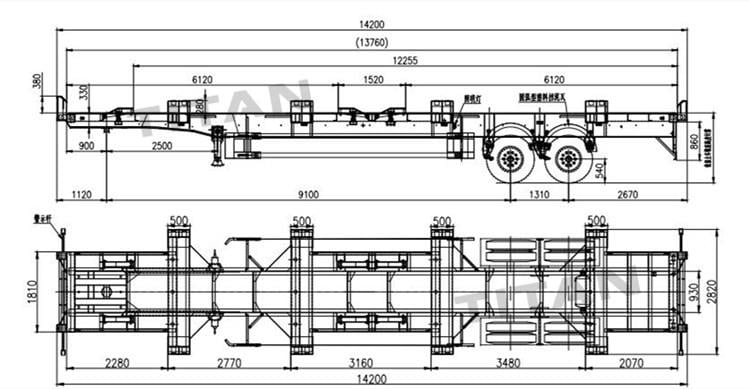 Bomb Cart Terminal Trailer | New Shipping Container Chassis for Sale Manufacturers