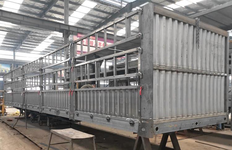 3 Axle 60 Ton Fence Cargo Stake Semi Trailer for Sale