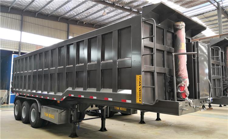 Heavy Duty Hydraulic 80 Ton End Dump Truck Trailer Price for Sale In Tanzania