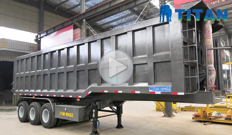 Video of 3 Axle 80 Ton End Dump Trailer