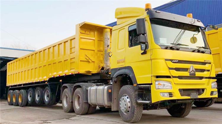 6 Axle 45CBM/Cubic Semi Tractor Tipper Tipping Trailer for Sale In Ghana Accra