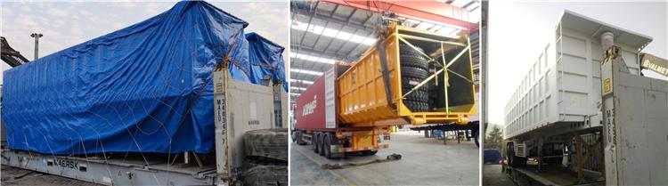 New 4 Axle U Shape Rear Tipper Dumper Semi Trailer Price, Capacity for Sale