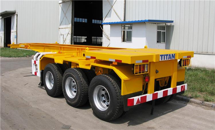 3 Axle 20ft 40ft Semi Skel Trailer for Sale