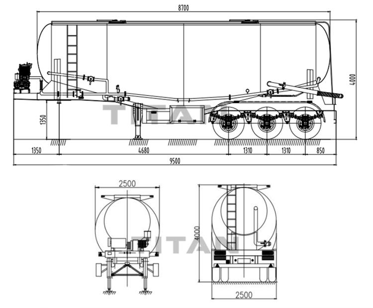 50 Ton Cement Bulker Truck Trailers Price for Sale in Philippines