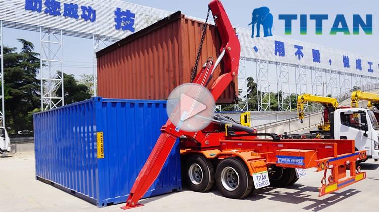 Videos of 40 ft Side Lift Container Transport Trailer