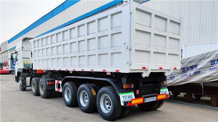 Tri Axle 35CBM Semi Tipper Trailer for Sale In Nigeria Lagos