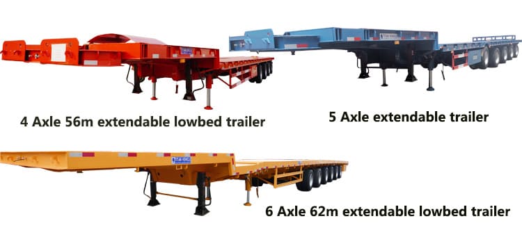 5 Axle Extendable Low Bed Trailer