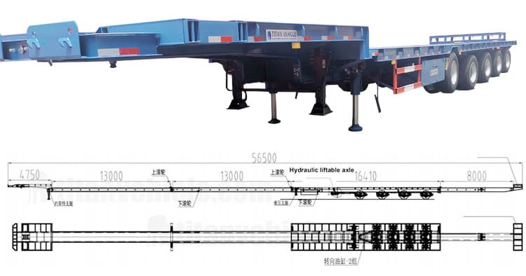 5 Axle Extendable Low Bed Trailer