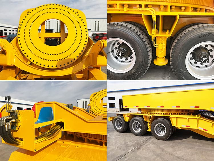 3 Line 6 Axle Wind Blade Adapter Trailer