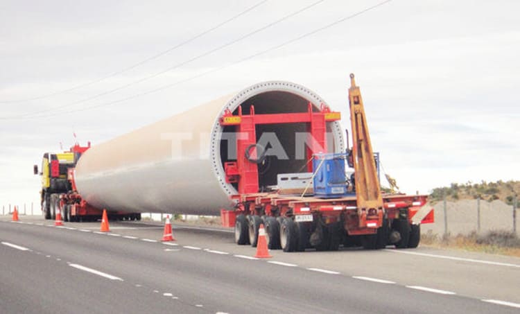 wind blade tower trailer