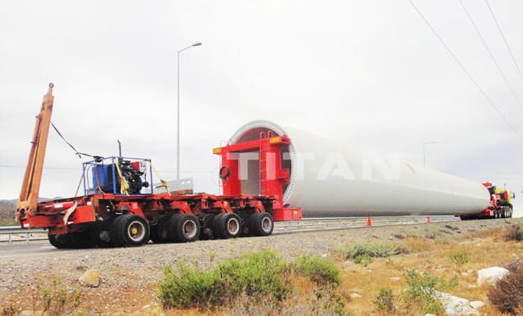 wind blade tower trailer